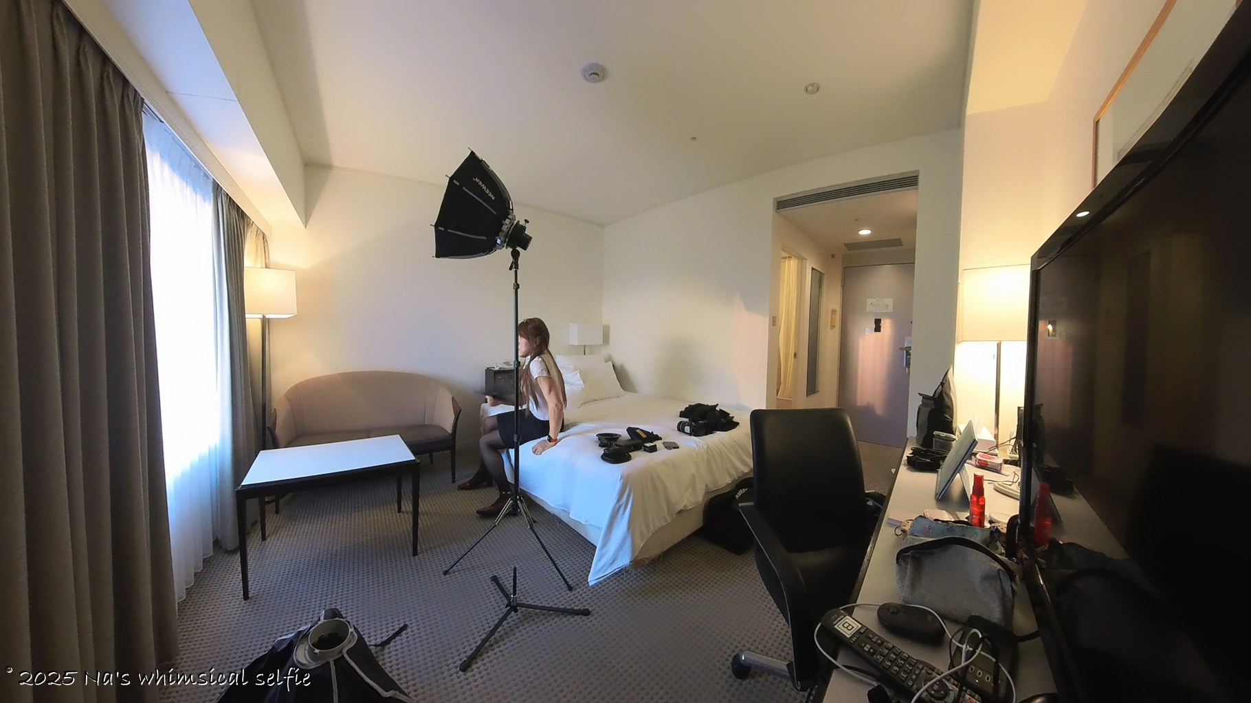 Insta360 X3で撮った撮影中の様子、あ～疲れた(まだ早いってば(^^;)。。。。)