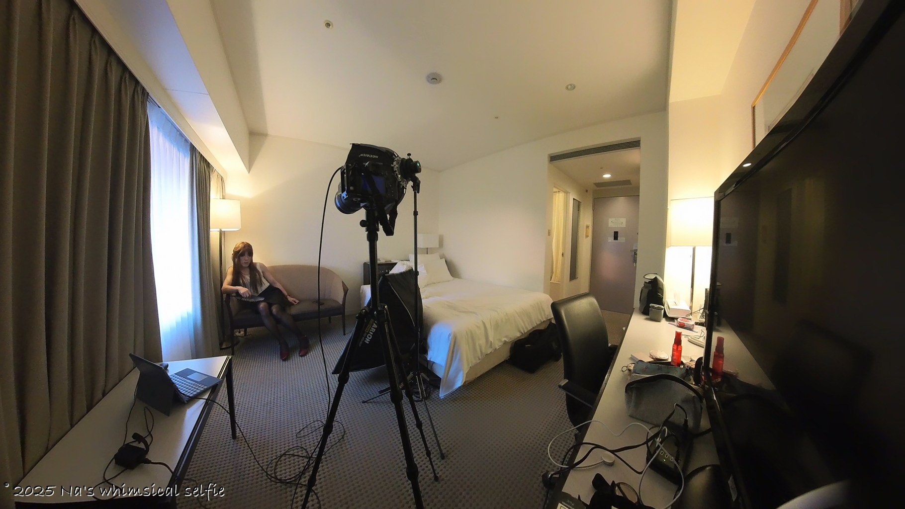 Insta360 X3で撮った撮影中の様子、こんな感じかしら?