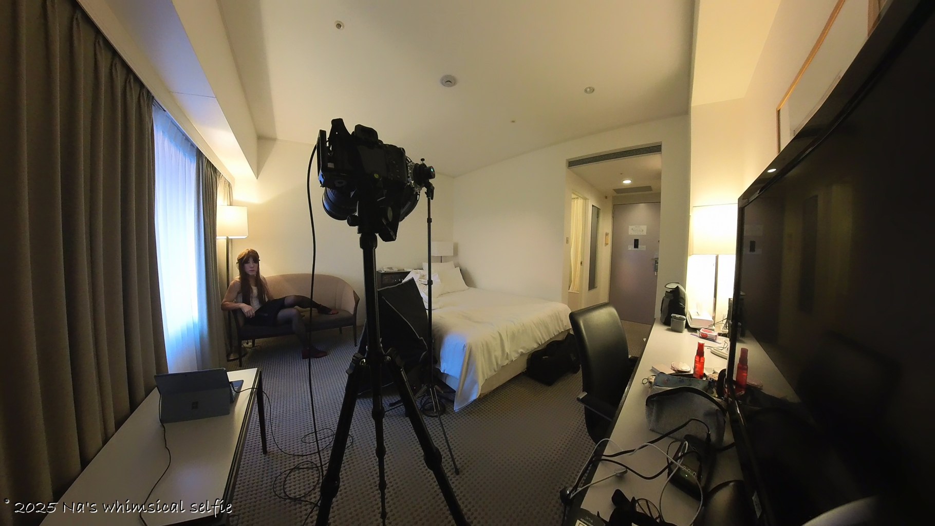 Insta360 X3で撮った撮影中の様子、それともこんな感じ?