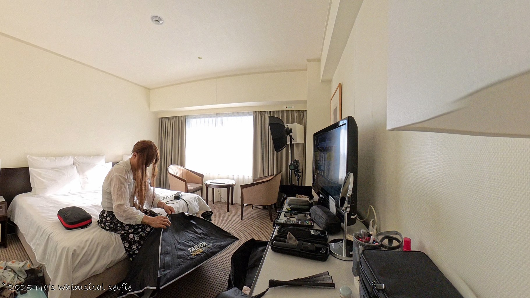 Insta360 X4で撮った撮影中の様子、相変わらずカンタンねっ。