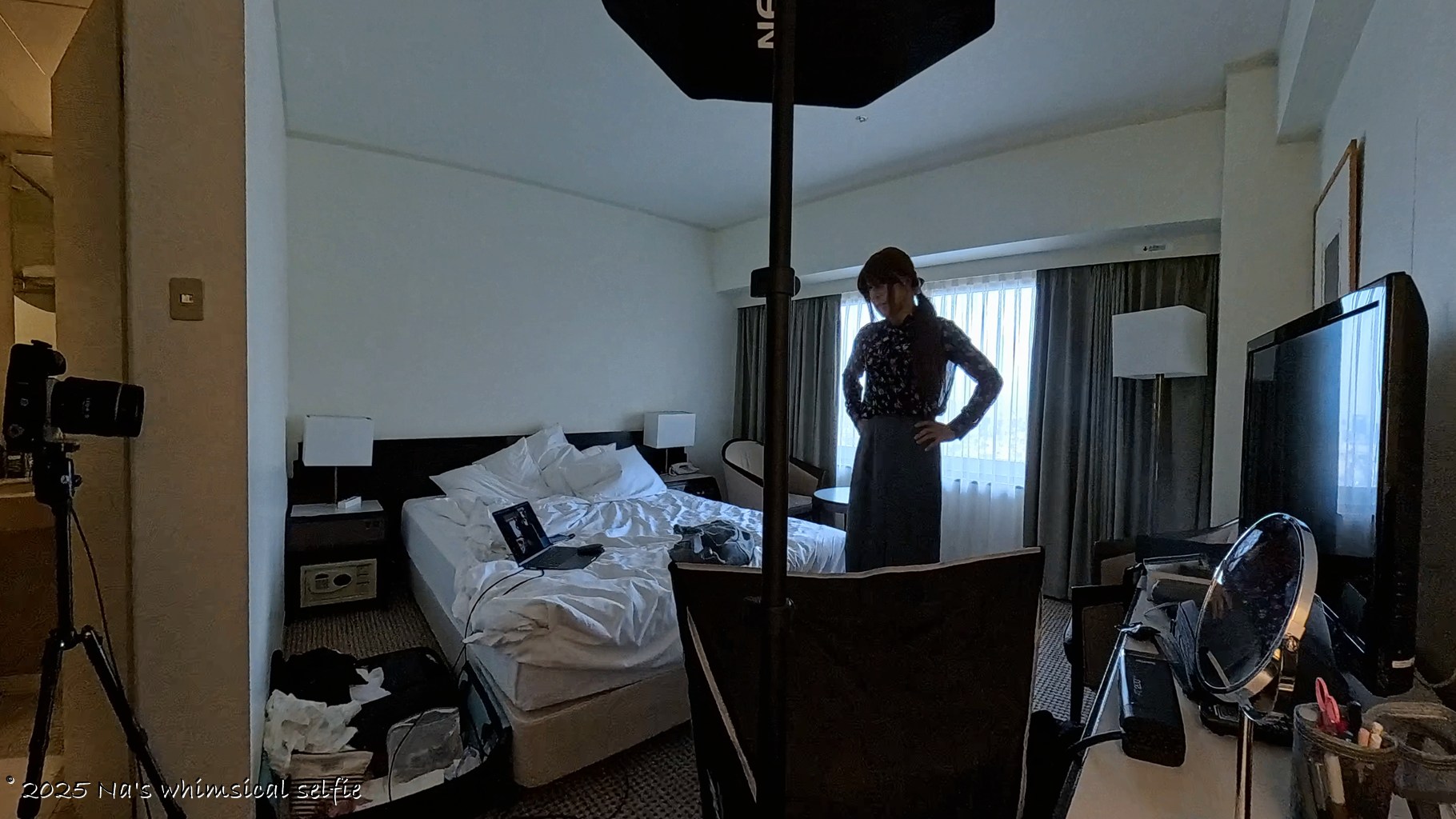 Insta360 X4で撮った撮影中の様子、こんな感じ?