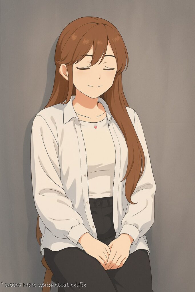 写真をアニメ調に変換。急に若くなって、てか、若すぎよ、可愛いからいいんだけど。。