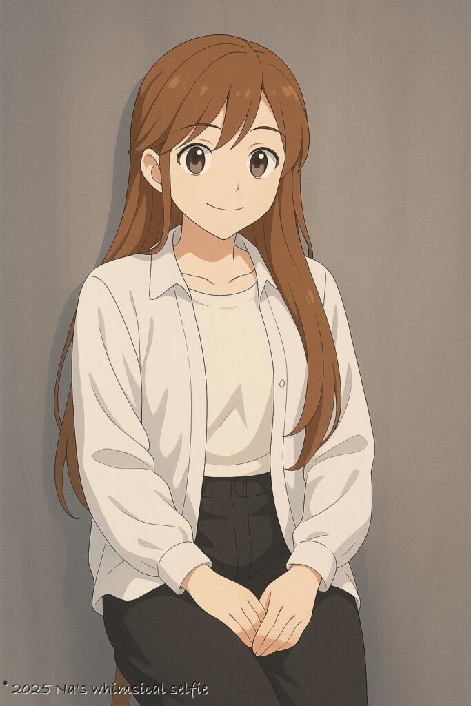 写真をアニメ調に変換。おっきなお目目で可愛いからいいんだけどさ。。