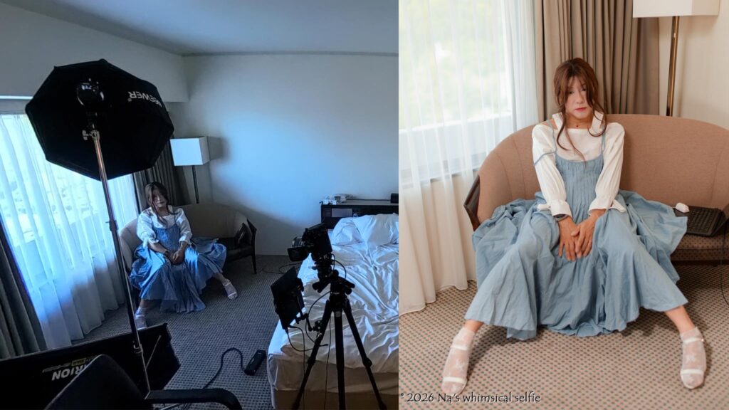 【galleries】 存在感（のようなもの）が撮れた気がした日｜10回目のホテルルームでの自撮りのアイキャッチ